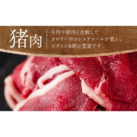 ふるさと納税 プレミアム 猪肉切り落とし モモ・バラ 合計800g 熊本県八代市