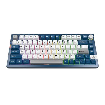 MONTECH (君主) MKey PRO Freedom 無線三模機械式鍵盤 (普魯士藍) (中文注音版)