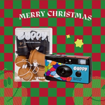 【CUPPY咖彼】聖誕禮盒組 嚴選組(藝伎6入+耶加雪菲6入)+CUPMERA一次性膠卷相機 LINE禮物限定