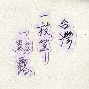 暖暖手寫字 | 台灣一枝草一點露 I 柔霧透明貼紙 臺灣話諺語
