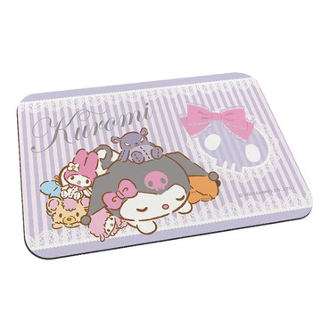 【Sanrio 三麗鷗】軟式珪藻土吸水地墊-酷洛米 一起來休息 （60*40*0.5cm）_廠商直送