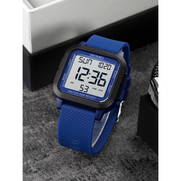 skmei時刻美男青少年學生運動硅膠帶夜光多功能秒表防水電子手表