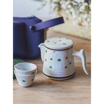 西田木雨雛菊茶具日式快客便攜式收納包旅行戶外陶瓷功夫茶具套裝