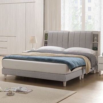 文創集 杜摩可5尺雙人耐磨皮革夜燈床台組合(床頭箱＋貓抓皮床底＋不含床墊)-152x206x108cm免組