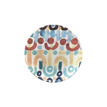 Le Botteghe su Gologone Plates Round Ceramic Colores 28 Cm