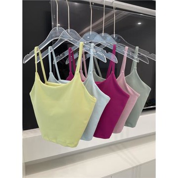 專業瑜伽內衣女帶胸墊聚攏健身服美背外穿吊帶普拉提運動健身背心