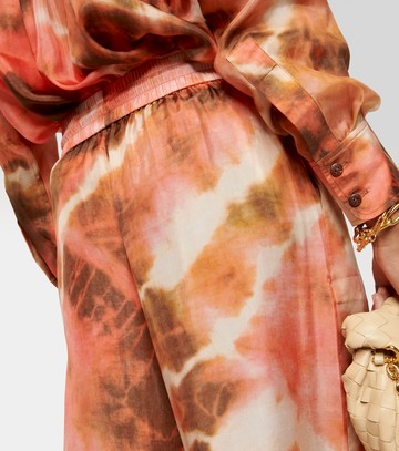 Zimmermann Vacay tie-dye high-rise silk pants