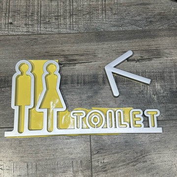 設計師款方向指引洗手間廁所標示牌 指示牌 歡迎牌 店鋪裝飾 商業空間 開店必備 開店用品
