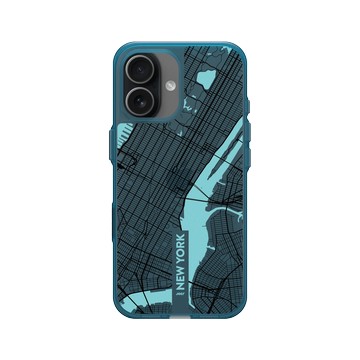 iPhone 17 Clear (相機按鈕) 夜幕藍 - JOCR - New York (Black Logo)