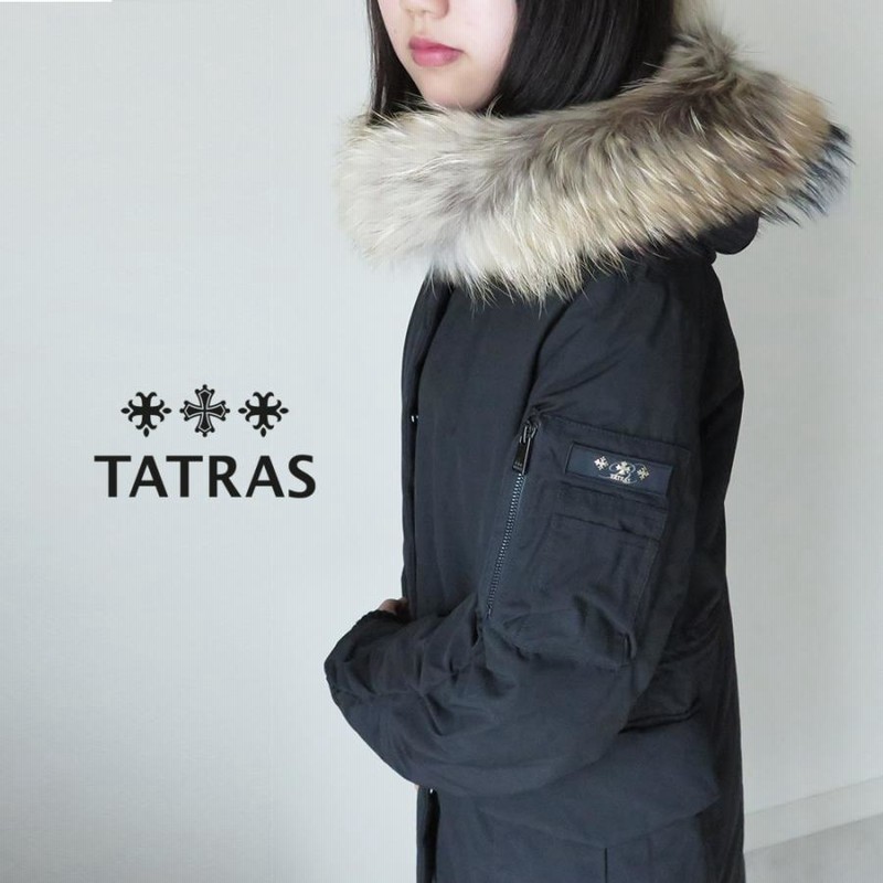 タトラス TATRAS ロングダウン ファー付き ブラック 黒 - ジャケット ...