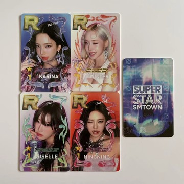 ⭐韓國代購正版⭐aespa 韓國首爾演唱會游戲卡supernove造型同款游戲卡柚冬寧梨