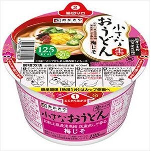 送料無料 寿がきや 小さなおうどん 梅じそ 85g×24個