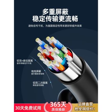 優越者hdmi線8K高清線2.1電腦接電視投影儀大屏ps5switch連接線4k