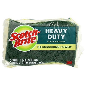 Scotch-Brite, 重型擦洗海綿，3 塊海綿