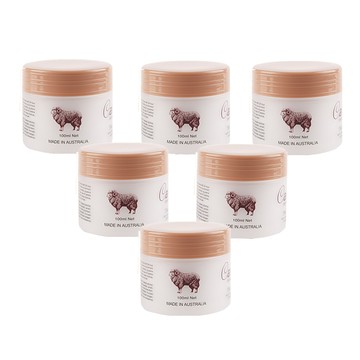 【澳洲Careline】胎盤素綿羊霜含膠原蛋白及維他命E (6入組 100ml/罐)