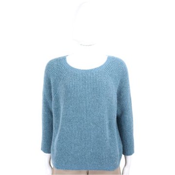Max Mara-WEEKEND XENO 微絨毛 藍綠馬海毛混紡針織衫 毛衣