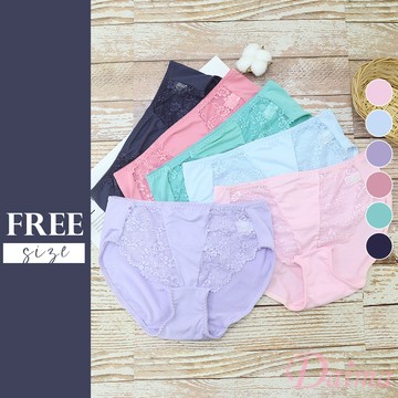 Daima黛瑪 加大 特彈親膚輕薄零負擔小褲 超值六件組 隨機配色66025