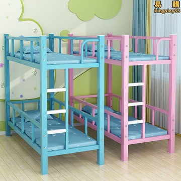 小學生午託床幼兒園雙層床鋪鐵架小飯桌輔導託管班午睡上下兒童床