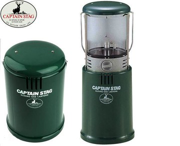├登山樂┤日本 Captain Stag 鹿牌 螺牙式瓦斯營燈-綠 # M-6302
