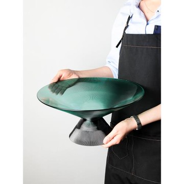 現代簡約拼接創意果盤擺件輕奢風客廳茶幾水果盤個性家用糖果盤