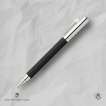 【Graf von Faber-Castell】Tamitio 經典原創條紋鋼珠筆-黑 VIP刻字服務 (原廠正貨)