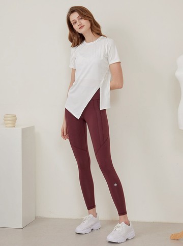 【S2N】MY TODAY 窈窕側開岔上衣_White T280