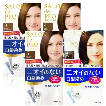 DARIYA塔莉雅 沙龍級無味型白髮染髮劑 3號明褐色 4號淺褐色 5號自然褐色 6號暗褐色