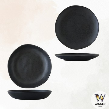 黑耀陶瓷餐具【Winner】陶瓷缽 陶瓷盤 湯盤 黑耀餐具 日式餐具 日式陶瓷餐具 日式湯盤 陶瓷湯盤 湯吞杯 缽 盤