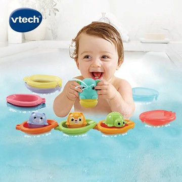 Vtech 戲水玩具系列-漂浮動物疊疊樂★衛立兒生活館★