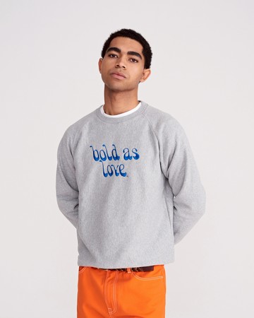 Noah Jimi Hendrix Bold as Love Crewneck Heather Grey / M