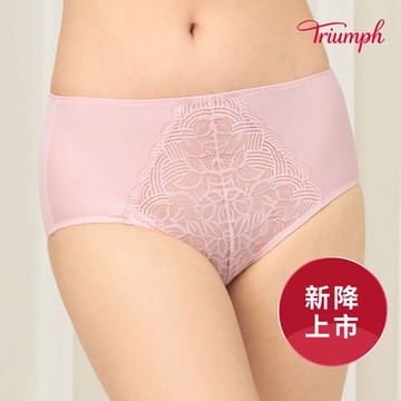 黛安芬-Simply Uplift Foliage  經典托高系列 高腰三角內褲 M-EEL 玫瑰粉