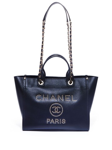 CHANEL Pre-Owned - 2020 Deauville two-way tote bag - women - Caviar Leather - One Size - Black