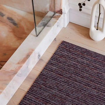 美國chilewich 簇絨玄關墊Skinny-桑葚紫紅 抗菌環保地墊 - 61x183cm 直條紋