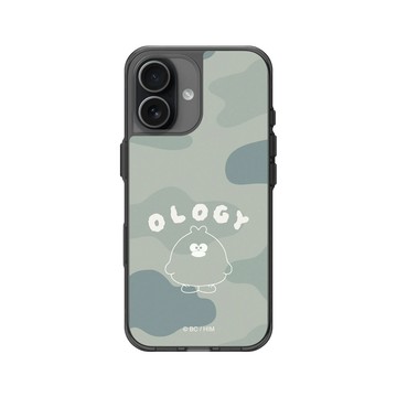 iPhone 17 Clear (相機按鈕) 酷墨灰 - 奧樂雞 Ology - 迷彩綠