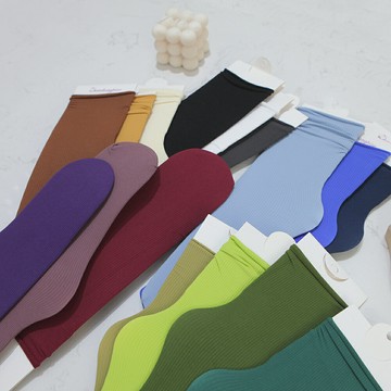 韓國春夏季堆堆襪女白色薄款日系天鵝絨中筒冰冰絲襪ins潮長襪子