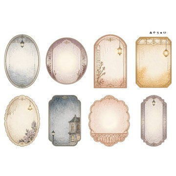【9 月新品】20-149-0300 裁切紙 幻想復古浪漫喫茶