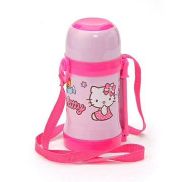 【震撼精品百貨】Hello Kitty 凱蒂貓 HELLO KITTY隱形背帶保溫保冷水壺 震撼日式精品百貨