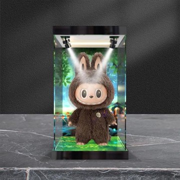 POPMART泡泡瑪特labubuifoundyou搪膠公仔手辦專用亞克力展示盒