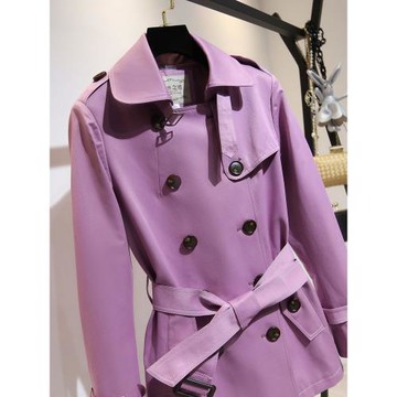 2025年新款氣質風衣女中長款小個子今年流行女裝外套春秋春季矮款