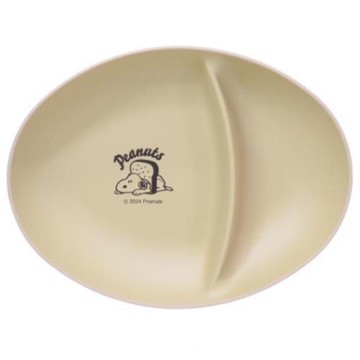小禮堂 Snoopy 史努比 樹脂雙格餐盤 (吐司款)