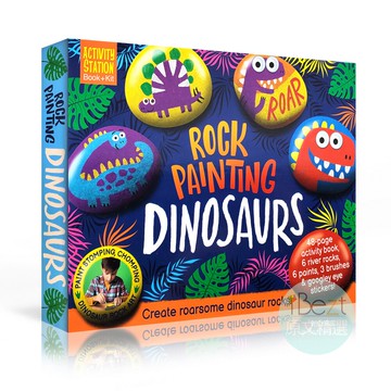 Activity Station Rock Painting Dinosaurs | 進口 | 禮盒 | 禮物 | 彩繪 | 範本 | 教學 | 贈品 | 禮品 | 石頭 | 恐龍 |