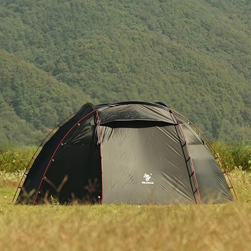 Hillman 庇護所型碉堡圓頂帳 ver3 + 地布 + 頂布 套組  黑色  3人