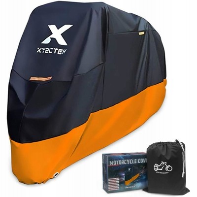 XYZCTEM オートバイカバー   オールシーズン 防水 アウトドア保護   97インチのツアーバイク、チョッパー、クルーザーにフィット   埃、破片、雨、天候から保護