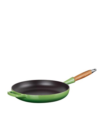 Le Creuset Cast Iron Signature Frying Pan with Wooden Handle