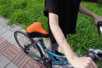 AC RABBIT - 輕量透氣腳踏車氣墊座墊套/登山車款 - 純色款