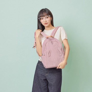 (櫻花粉)輕盈紙感甜美系休閒旅行後背包(小款)33570