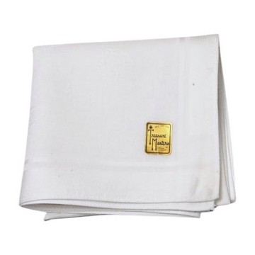 Treasure Masters 白色浮水印紋佩斯利LOGO圖騰帕巾(46CM)