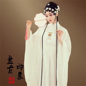 新款影樓攝影寫真女古裝主題戲曲中國風花旦舞蹈演出服裝清揚婉兮