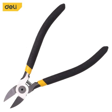 【得力工具 deli tools】斜口鉗 斜口剪 塑膠剪 高硬度 銅線 電線 包膠防滑 升級款-6" 塑膠剪鉗 (160mm)