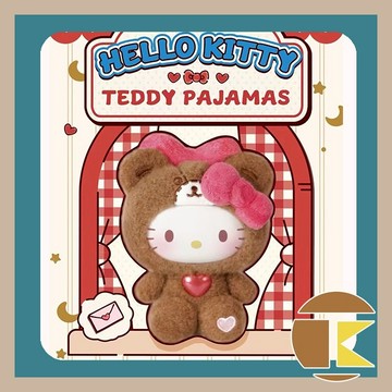 【現貨】泰迪絨毛睡衣 毛絨 三麗鷗家族 凱蒂貓 搪膠毛絨 掛件 TOPTOY 盲盒 盒玩 收藏 娛樂 一中盒6入 愛蛋客